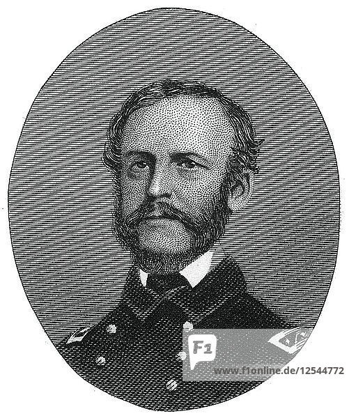Rear Admiral John Dahlgren  United States Navy  1862-1867.Artist: J Rogers