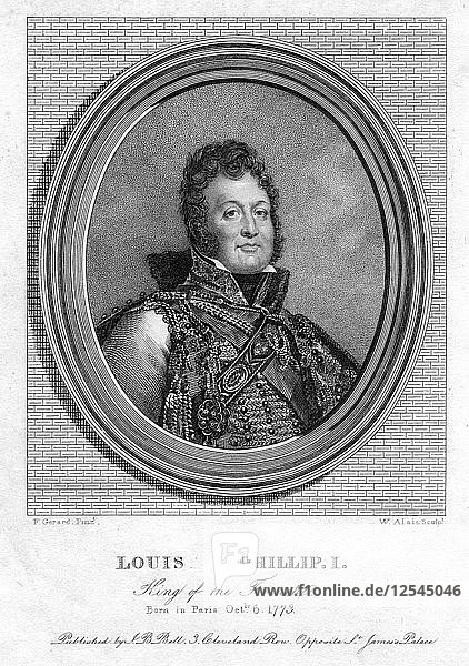 Louis Philippe I.  König von Frankreich  19. Jahrhundert Künstler: W Alais