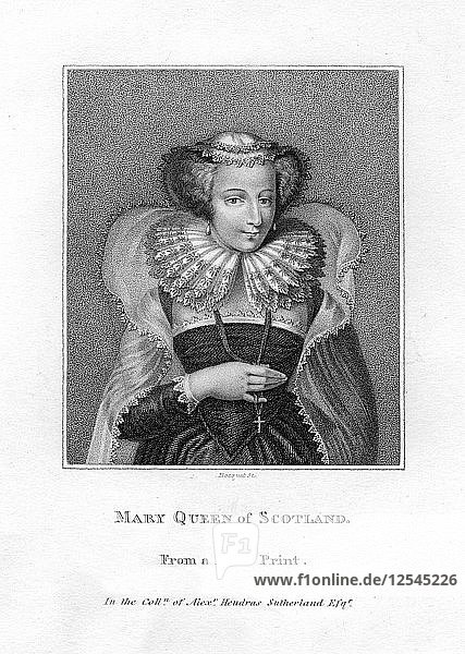 Maria  Königin der Schotten  (1542-1587) Künstler: Bocquet