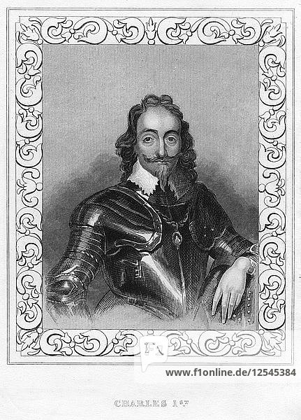 König Karl I. von England  Schottland und Irland (1600-1649). Künstler: Unbekannt