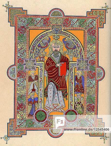 St Matthew  7th century (1892). Artist: Unknown