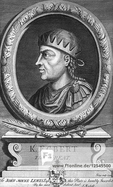 Egbert der Sachse,  erster König von ganz England,  Künstler: König