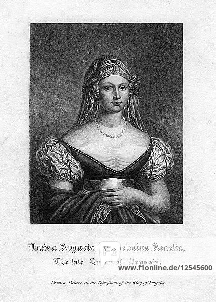 Louise Augusta Wilhelmine Amalie  Königin von Preußen. Künstler: Unbekannt