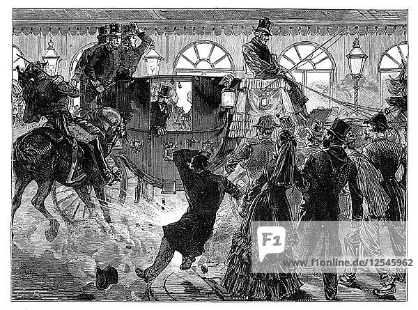 Attempted Assassination of the Emperor of the French 28 April 1855. Artist: Unknown