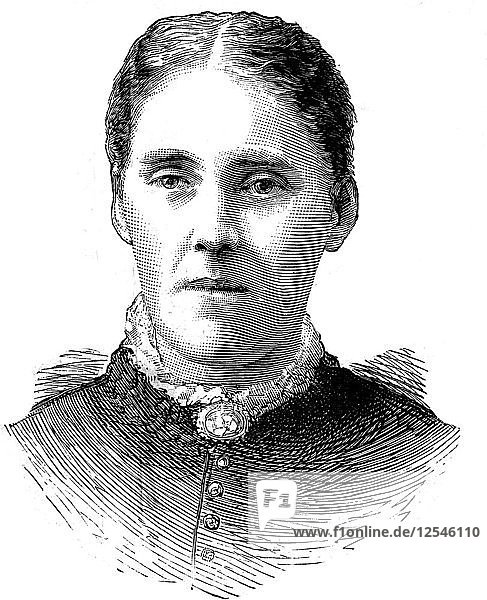 Frau Houghton  Ehefrau von Reverend John Houghton  1886. Künstler: Unbekannt