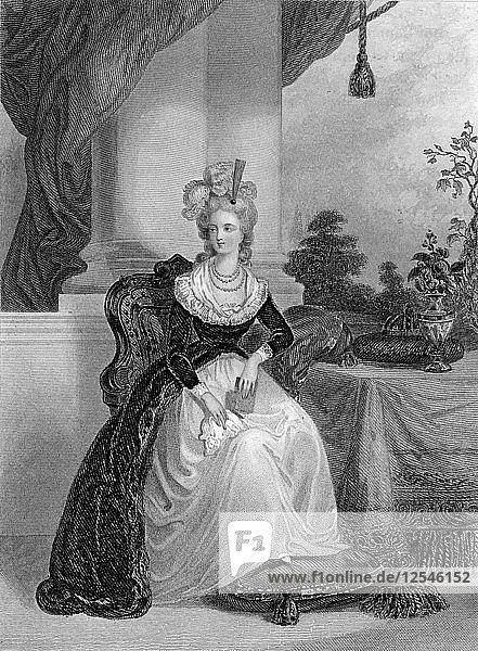 Marie Antoinette  Königin von Frankreich und Navarra  um 1840-1860  Künstler: WH Mote