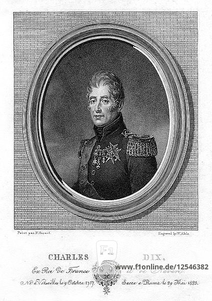 Karl X.  König von Frankreich  19. Jahrhundert Künstler: W Alais