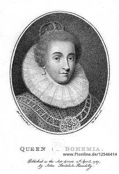 Elisabeth  Kurfürstin von Pfalz und Königin von Böhmen  (1787)  Künstler: Taylor