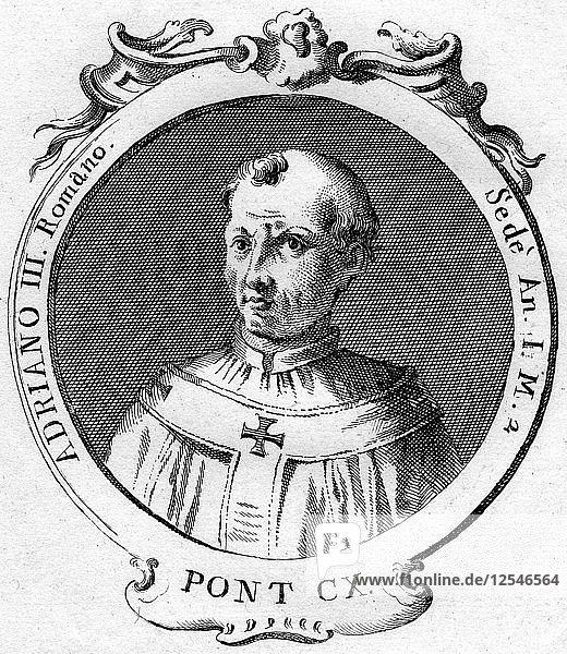Papst Adrian III. Künstler: Unbekannt