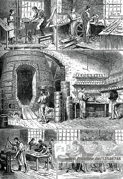 Verschiedene Töpferarbeiten  um 1880. Künstler: Unbekannt
