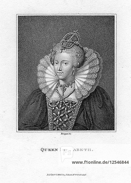 Elisabeth I. von England  (1806)  Künstler: Bocquet