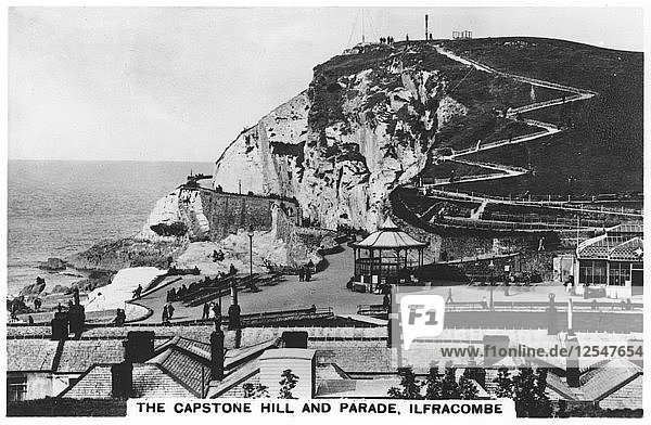 The Capstone Hill and parade Ilfracombe 1936. Artist: Unknown