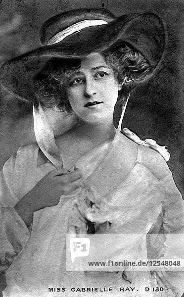 Gabrielle Ray (1883-1973)  englische Schauspielerin  Anfang des 20. Jahrhunderts. Künstlerin: Unbekannt