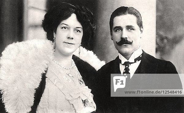 Clara Ellen Butt (1872-1936) und Kennerley Rumford (1870-1957)  englische Sängerinnen  1906. Künstler: Unbekannt