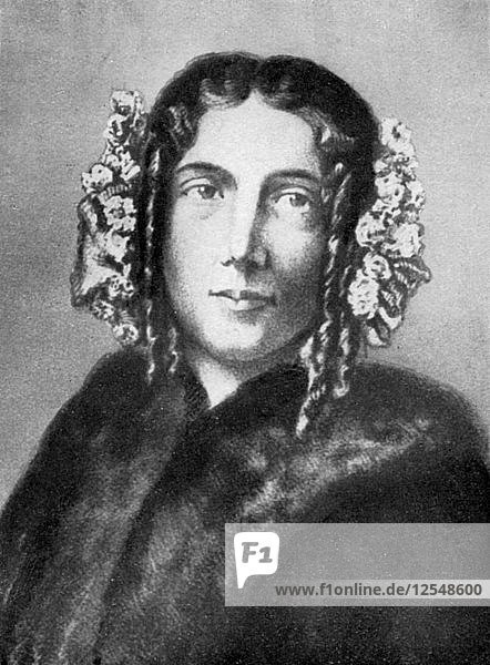 Harriet Beecher Stowe (1811-1896)  amerikanische Abolitionistin und Romanautorin  1926. Künstler: Unbekannt