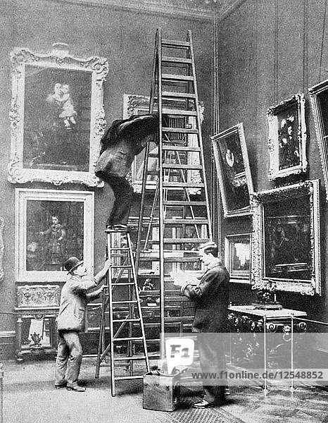 Photographing at the Wallace Collection  London  1908-1909. Artist: Unknown