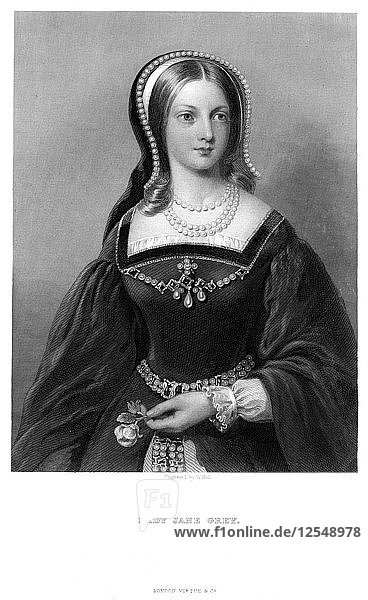 Lady Jane Grey (1537-1554)  19. Jahrhundert.Künstler: W. Holl