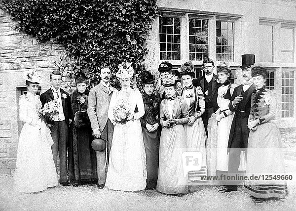 Familienfoto  um 1882. Künstler: Unbekannt