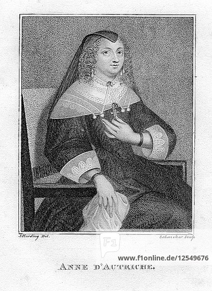 Anna von Österreich (1601-1666)  19. Jahrhundert.Künstler: Scheneker