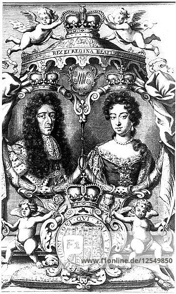 Wilhelm III. und Maria II. Künstler: R. White
