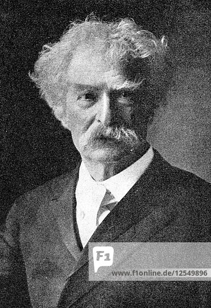 Mark Twain  Der größte aller amerikanischen Humoristen  1923  Künstler: Sammlung Rischgitz