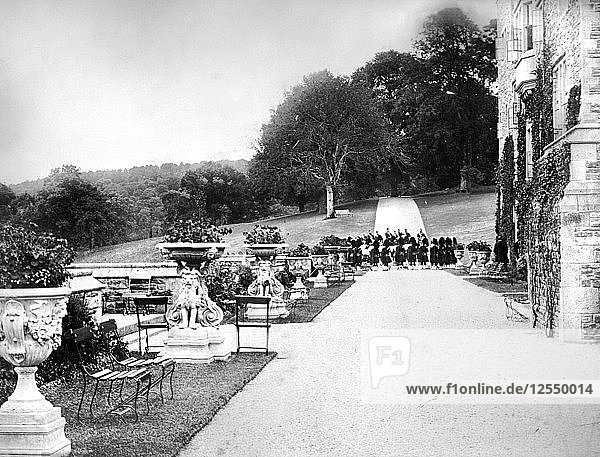 Hinterer Garten  Flete  um 1882. Künstler: Unbekannt