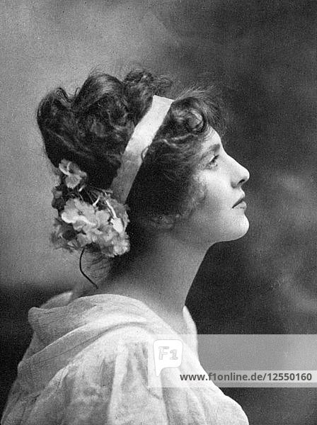Iris Hoey (1885-1979)  britische Schauspielerin  1908-1909. Künstlerin: Unbekannt