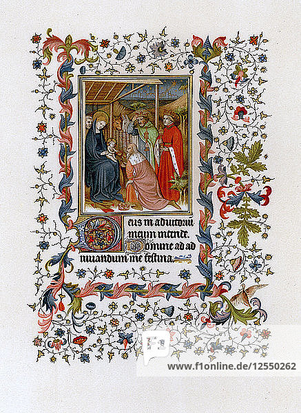 Anbetung der Heiligen Drei Könige  um 1420. Künstler: Unbekannt