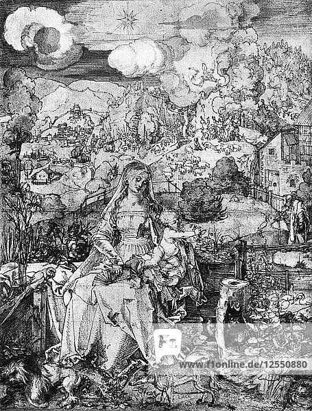Die Jungfrau und viele Tiere  1505  (1936). Künstler: Albrecht Dürer