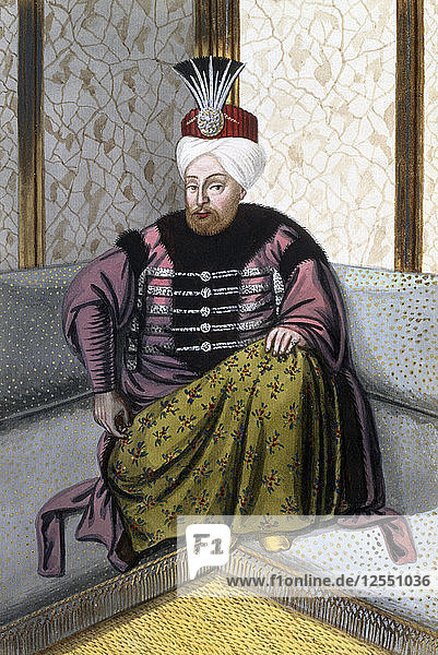 Mehmed IV.  Osmanischer Kaiser  (1808). Künstler: John Young