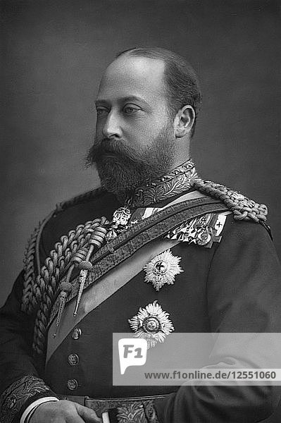 Prince Edward of Wales  the future King Edward VII of Great Britain (1841-1910)  1890.Artist: W&D Downey