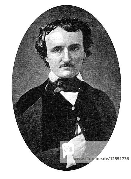 Edgar Allan Poe (1809-1849)  American author and poet  early 20th century. Artist: Unknown