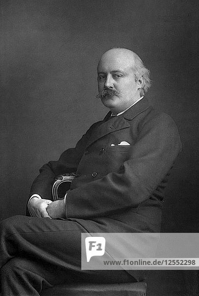 Sir Charles Hubert Hastings Parry (1848-1918)  English composer  1893.Artist: W&D Downey