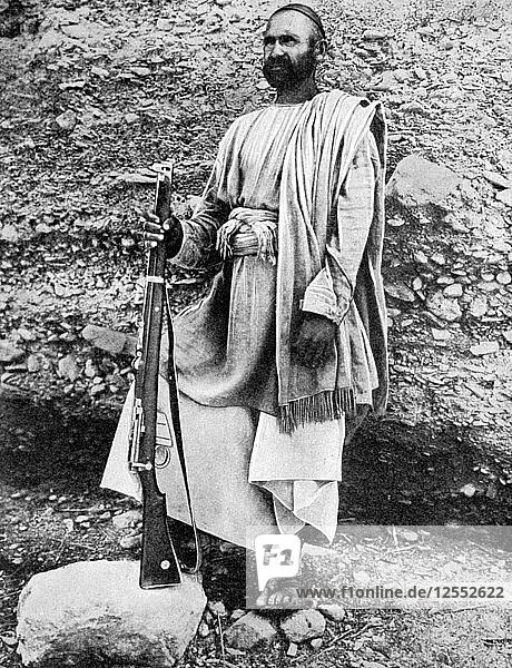 Afghan tribesman  1936.Artist: Fox