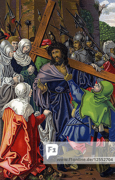 The Carrying of the Cross  15th century (1849).Artist: H Moulin