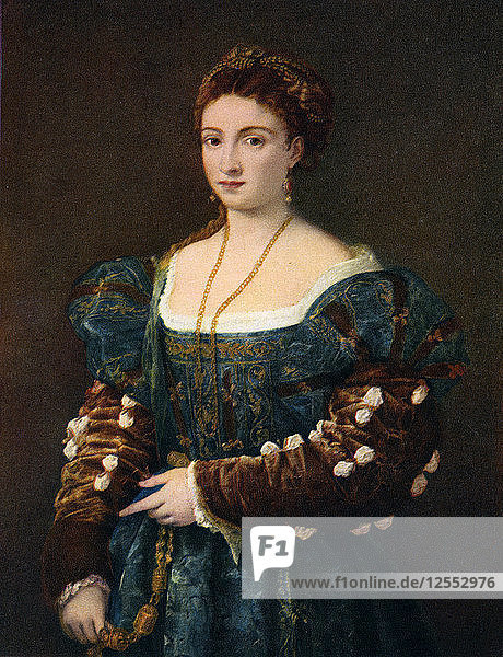 Portrait of a Noblewoman  or La Bella  c1536  (1937). Artist: Titian