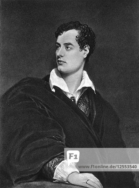 Lord Byron  English poet. Artist: Unknown