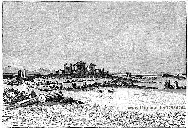 Ruinen von Sbeitla  dem antiken Sufetula  um 1890. Künstler: Barbant