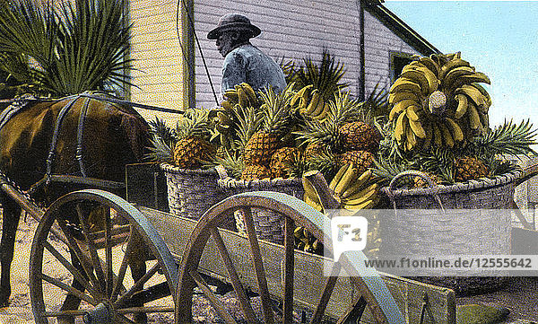 A fruit trader  Taboga Island  Panama  early 20th century. Artist: Unknown
