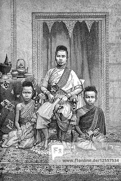 Die Königinmutter der Kambojan (Khmer)  Kambodscha  1895. Künstler: Unbekannt