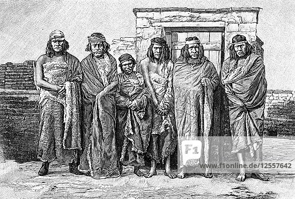 A group of Patagonians Argentina 1895. Artist: Unknown