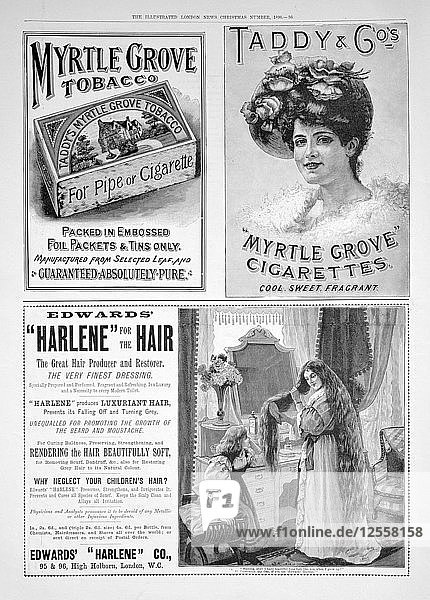 An advertising page in the Illustrated London News  Christmas number  1896. Artist: Unknown