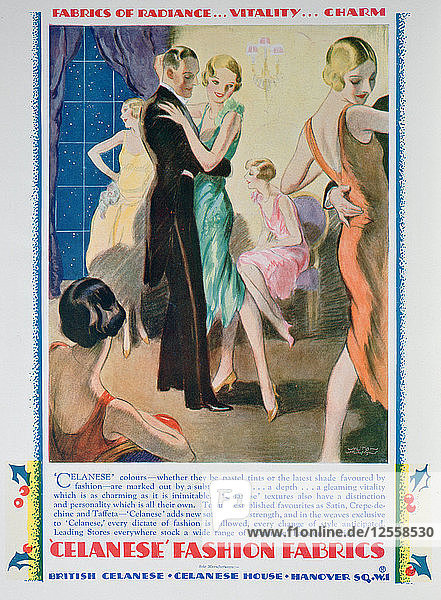 Werbung für Celanese Fashion Fabrics  1928. Künstler: Unbekannt