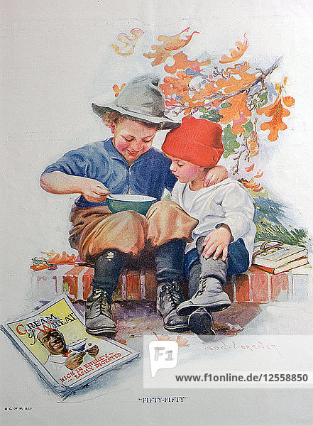 Werbung für Cream of Wheat  amerikanisches warmes Frühstücksmüsli  1923. Künstler: Unbekannt
