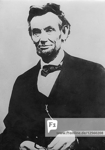 Abraham Lincoln  16. Präsident der Vereinigten Staaten. Künstler: Unbekannt