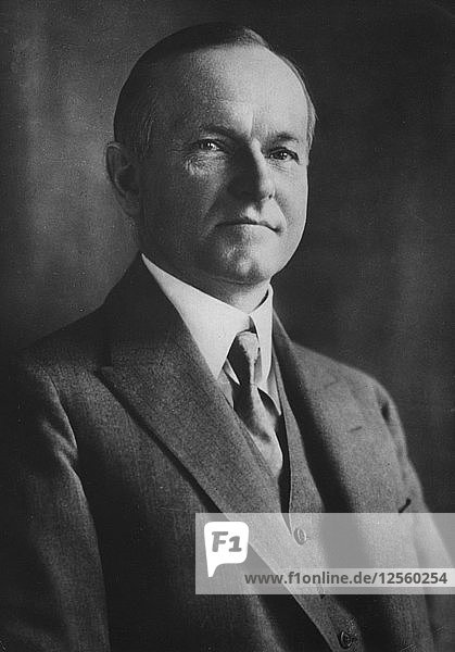Calvin Coolidge (1872-1933)  thirtieth president of the United States  1933. Artist: Unknown