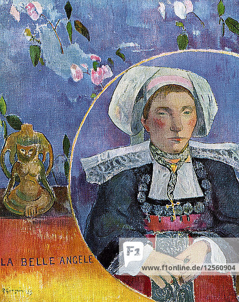 La Belle Angele  1889 (1939).Künstler: Paul Gauguin