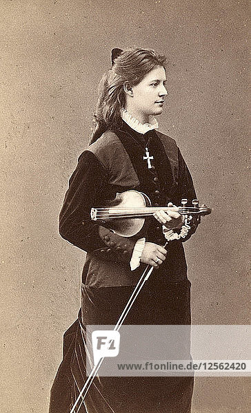 Amanda Maier-Röntgen Swedish violinist and composer late 19th century. Artist: Unknown