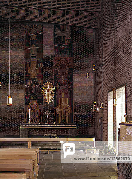 Die Björkhagen-Kirche  Stockholm  Schweden. Künstler: Göran Algård