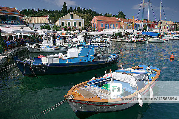 Hafen von Fiskardo  Kefalonia  Griechenland.